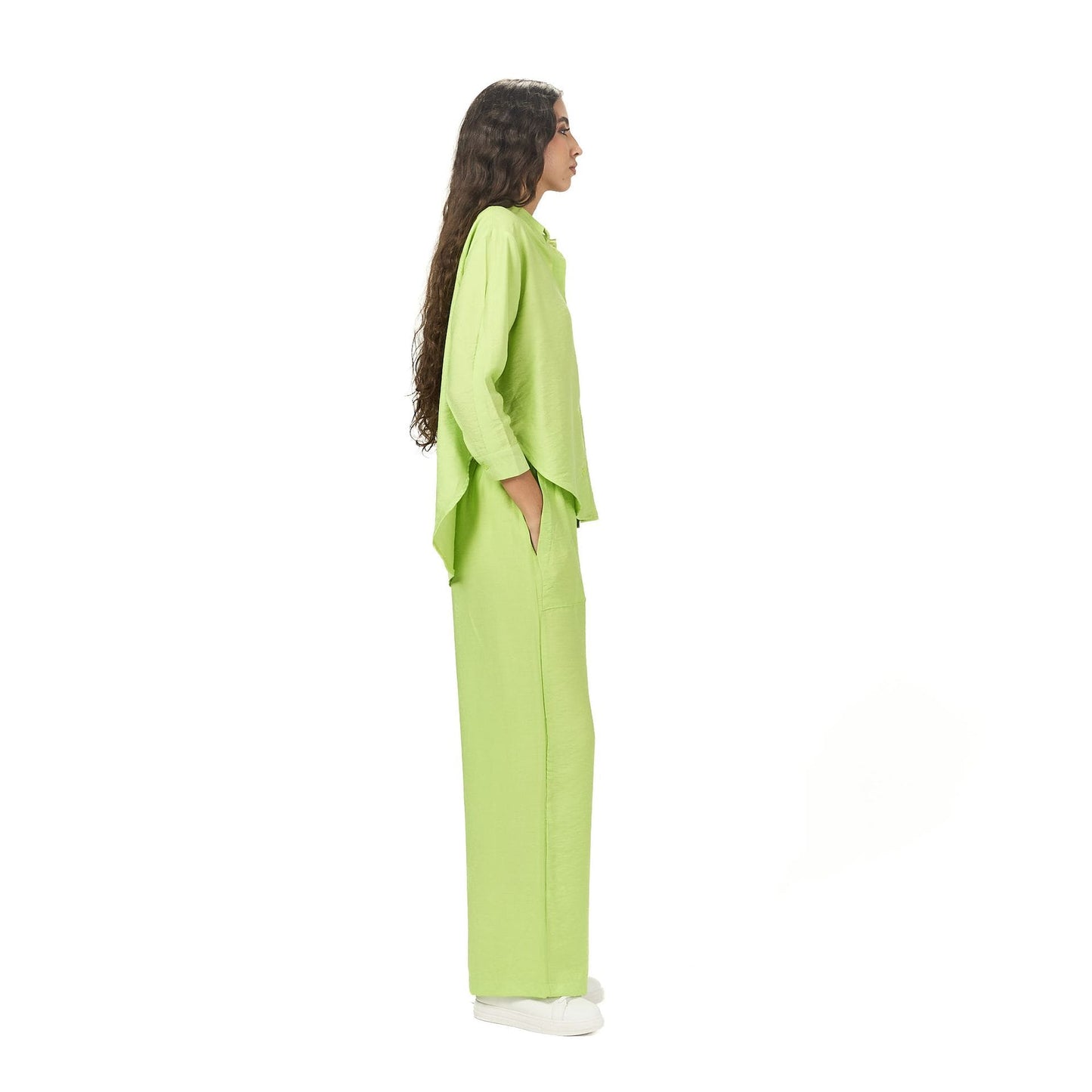 Light green summer linen outfit
