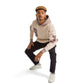 Men Beige Printed Hoodies “C-8-J”