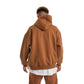 Men Brown Heavy Melton Hoodie