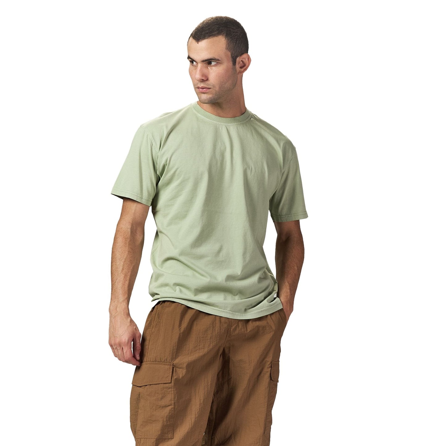 Mint green oversized plain T-shirt