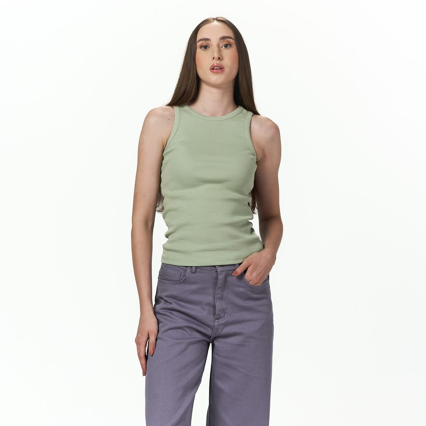 Mint green Sleeveless body