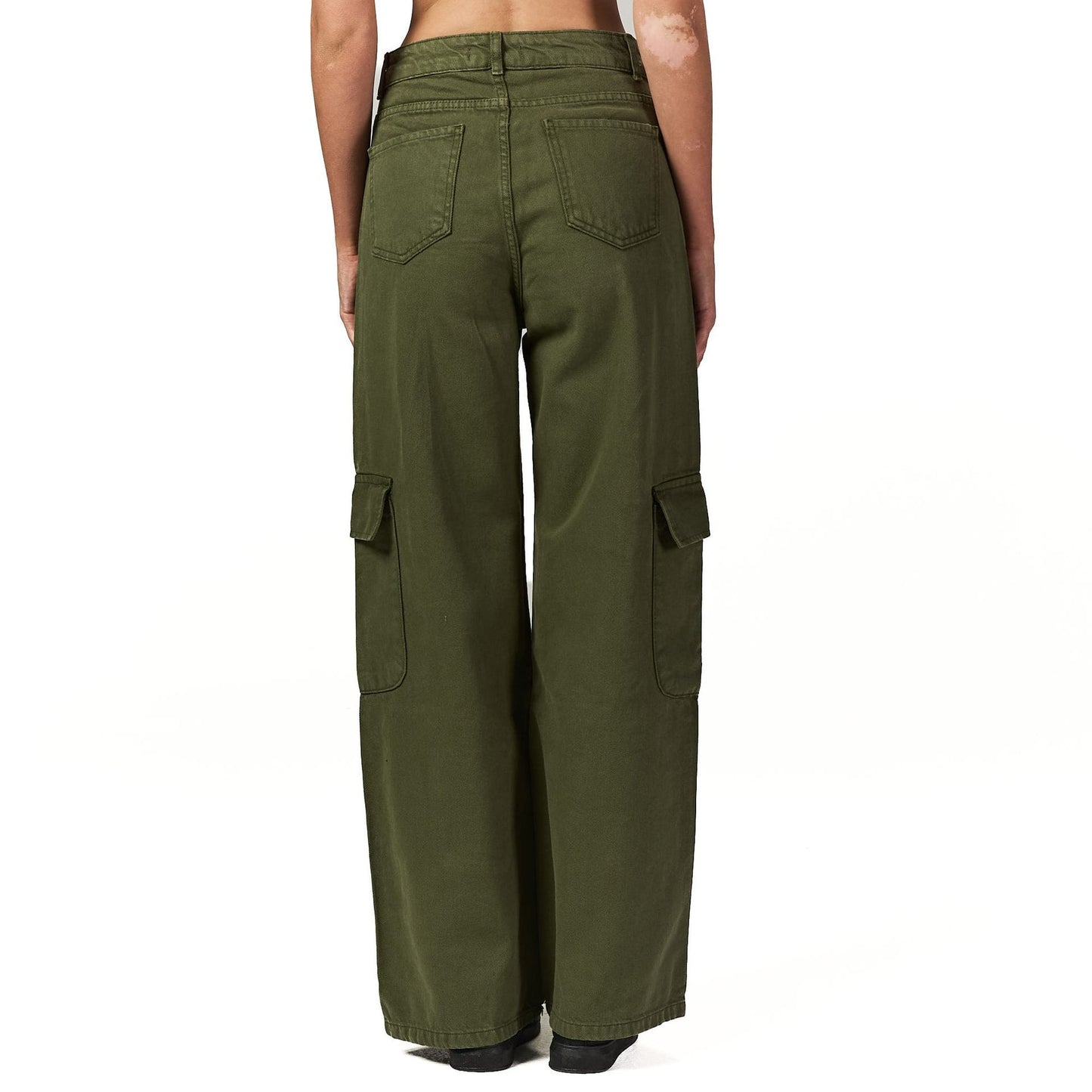Olive Baggy Cargo Pants