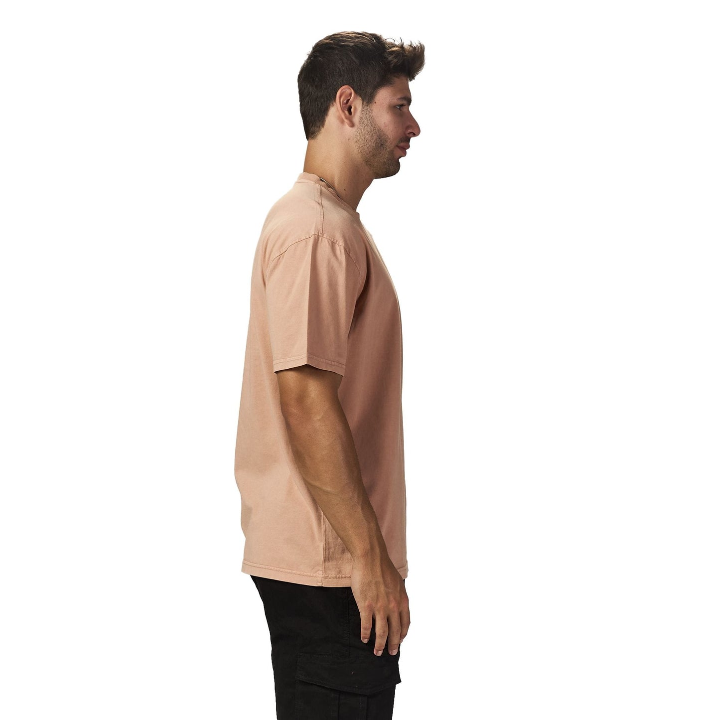 Peach washed oversized T-shirt