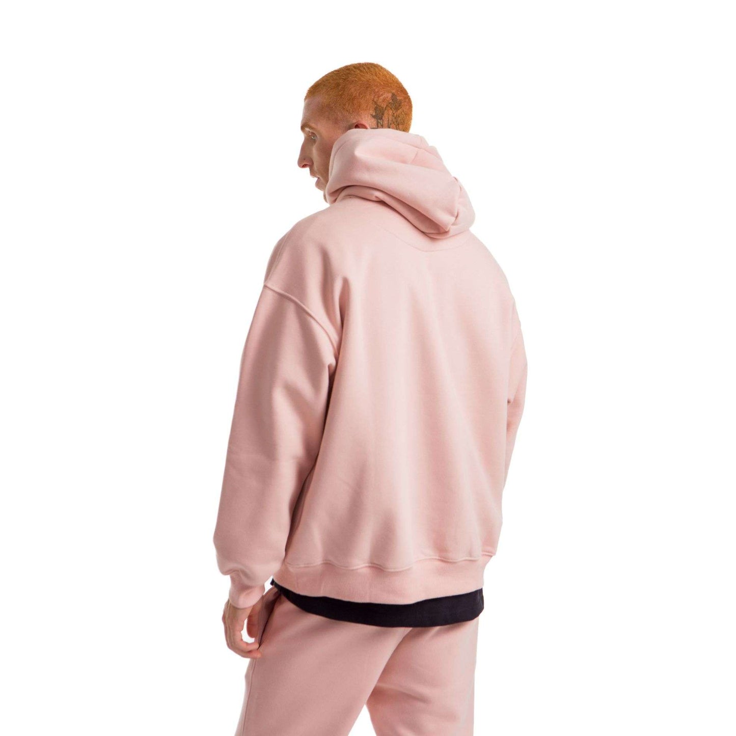 Pink Heavy Melton Hoodie