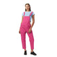 Pink dungaree dress