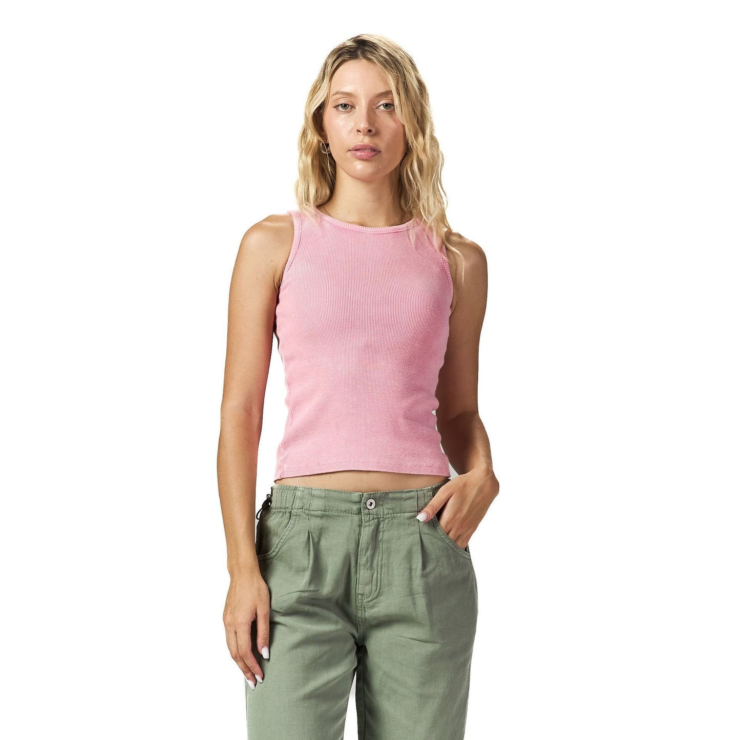 Pink washed Sleeveless body