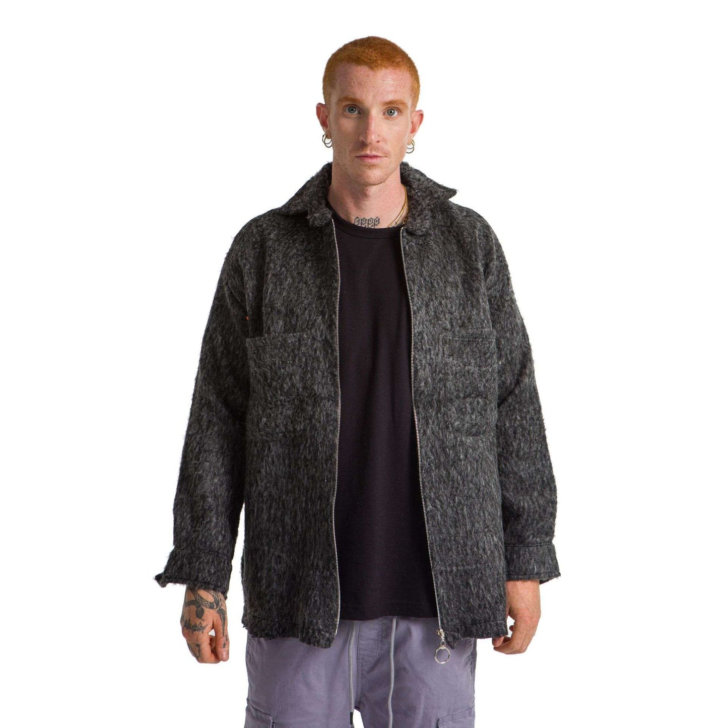 Plain Gray wool Jacket