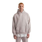 Men Light Grey Heavy Melton Hoodie
