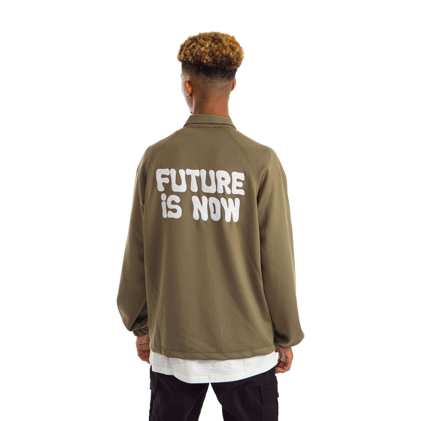 Tobacco Brown printed jacket future