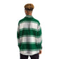 Vintage and Wool Zipped Green Plaid Jacket