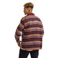 Vintage and Wool Zipped Plaid Jacket Wavy Lines