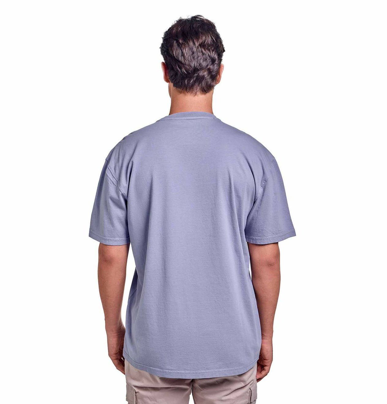 Grey oversized plain T-shirt