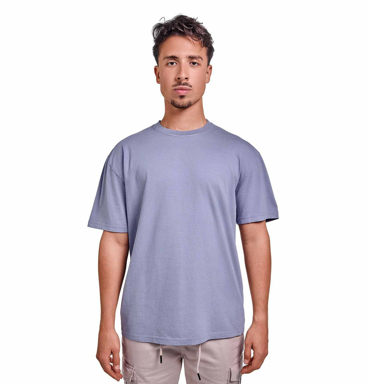 Grey oversized plain T-shirt