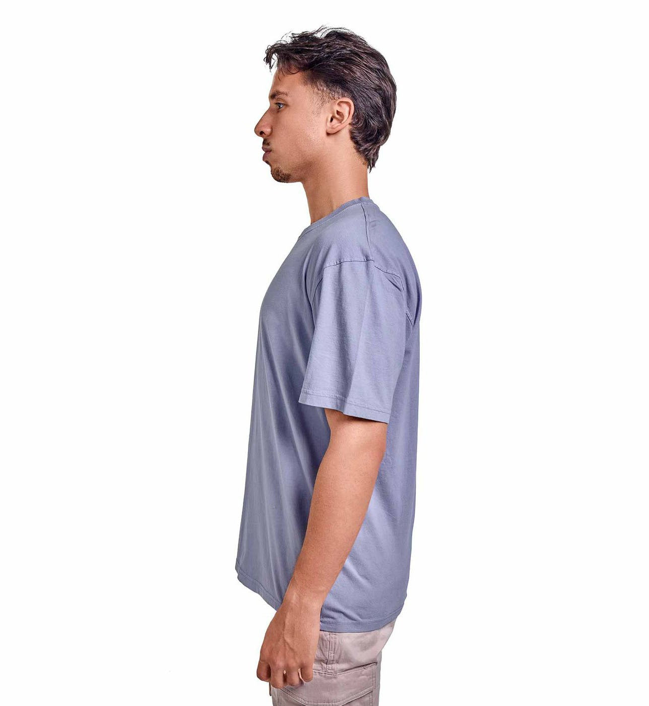 Grey oversized plain T-shirt