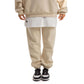 Women Beige Melton Plain Hoodies set