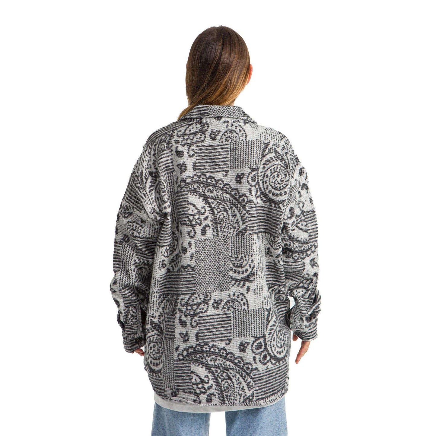 Women’s heavy Long-sleeve shirt Oversized Grey Various designs