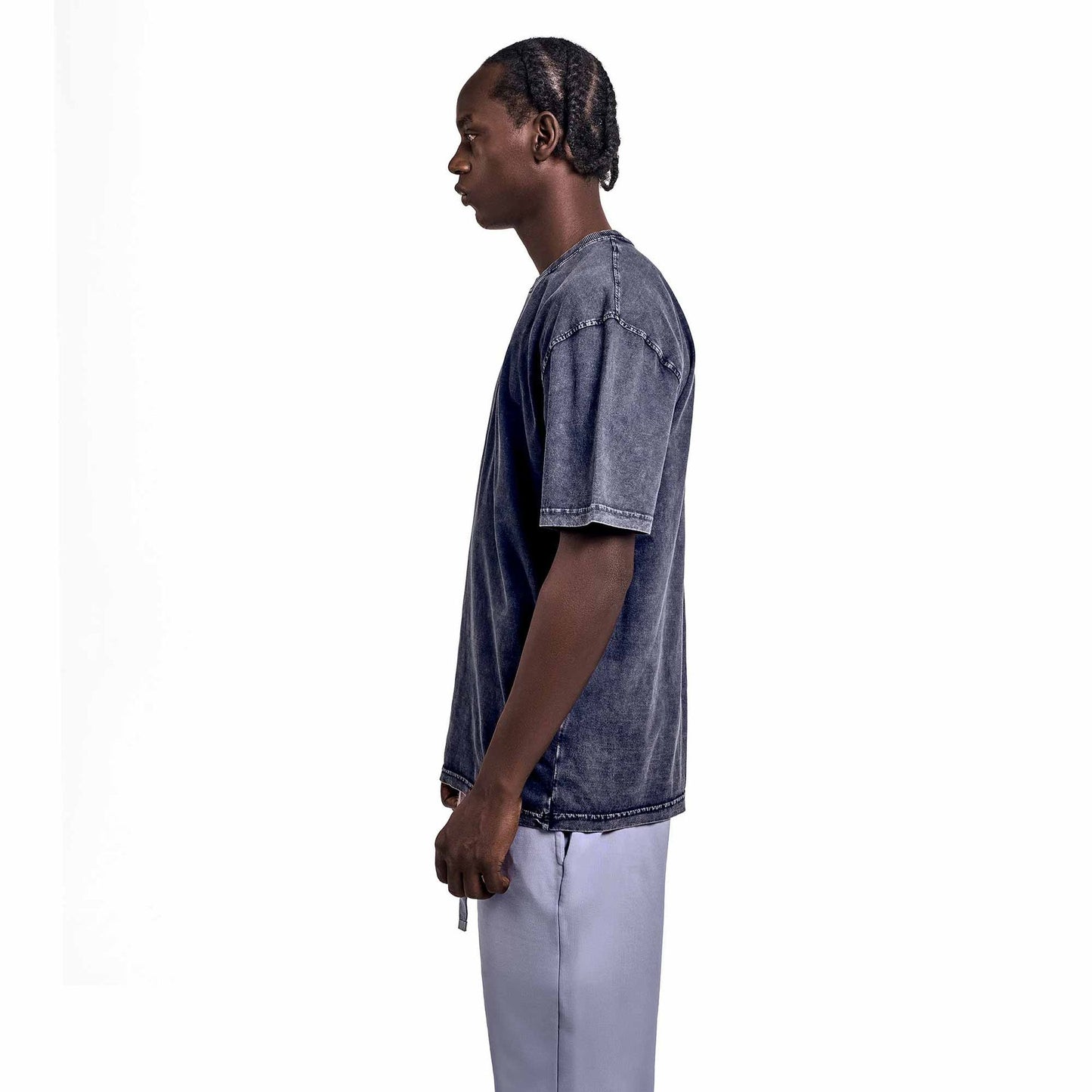 Dark grey washed oversized T-shirt