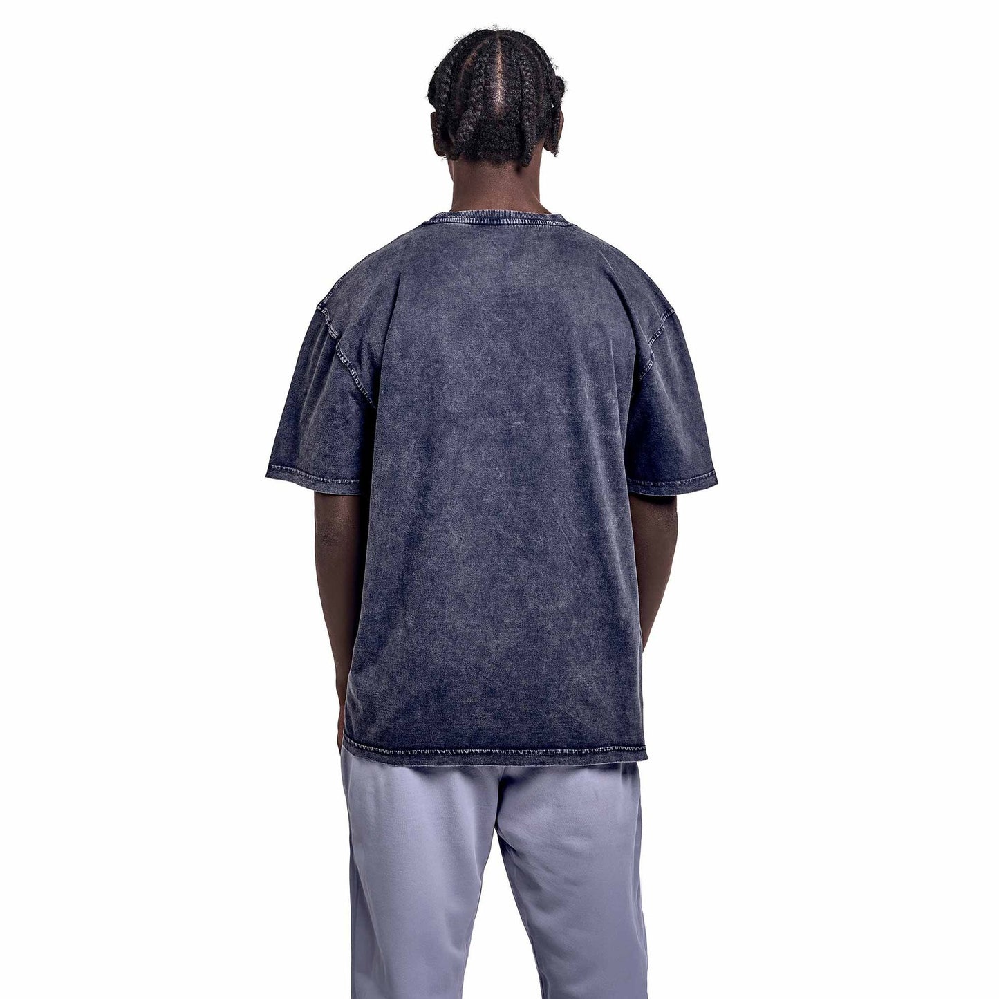 Dark grey washed oversized T-shirt