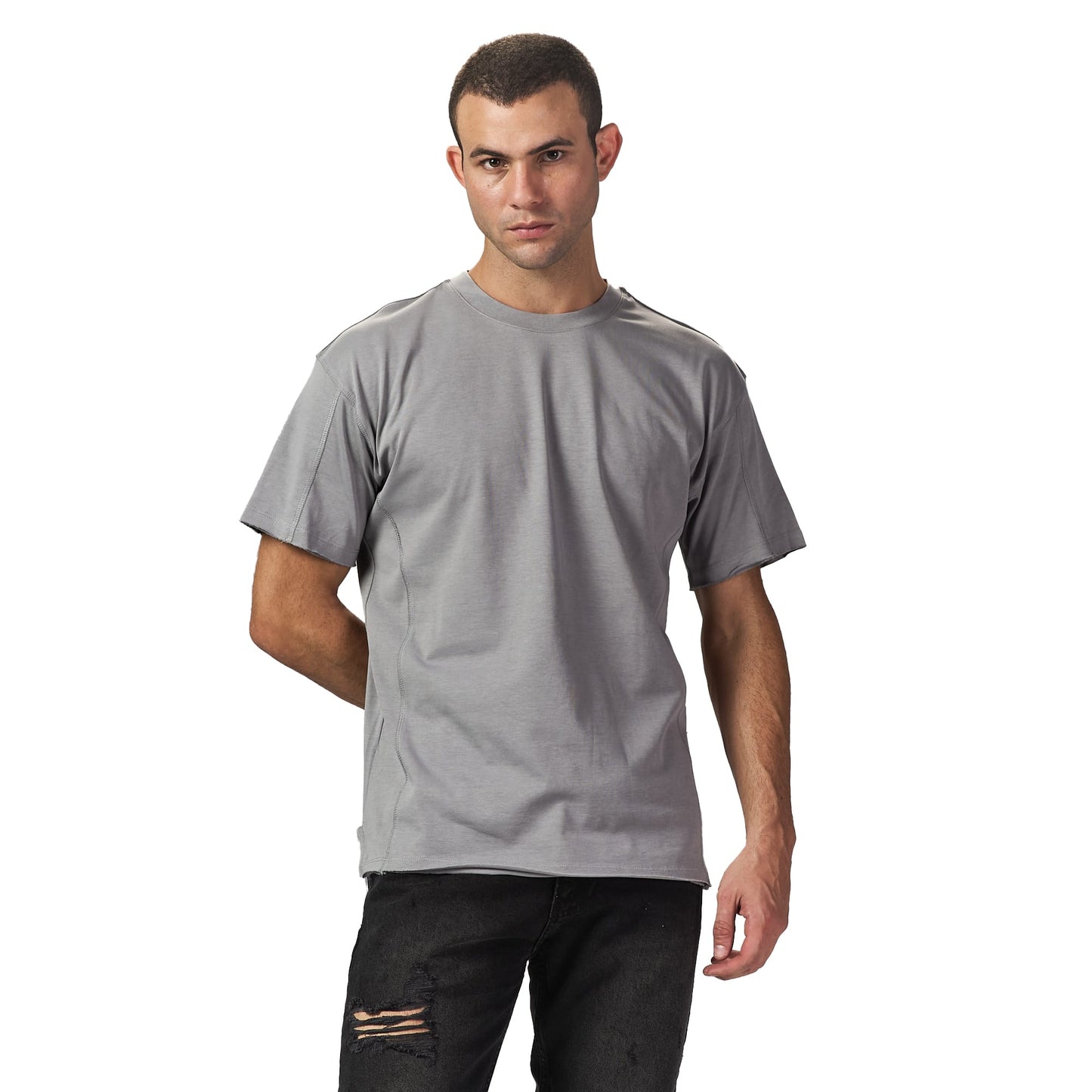Grey Oversized T shirt ST