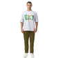 One dollar bill grey oversized printed t shirt