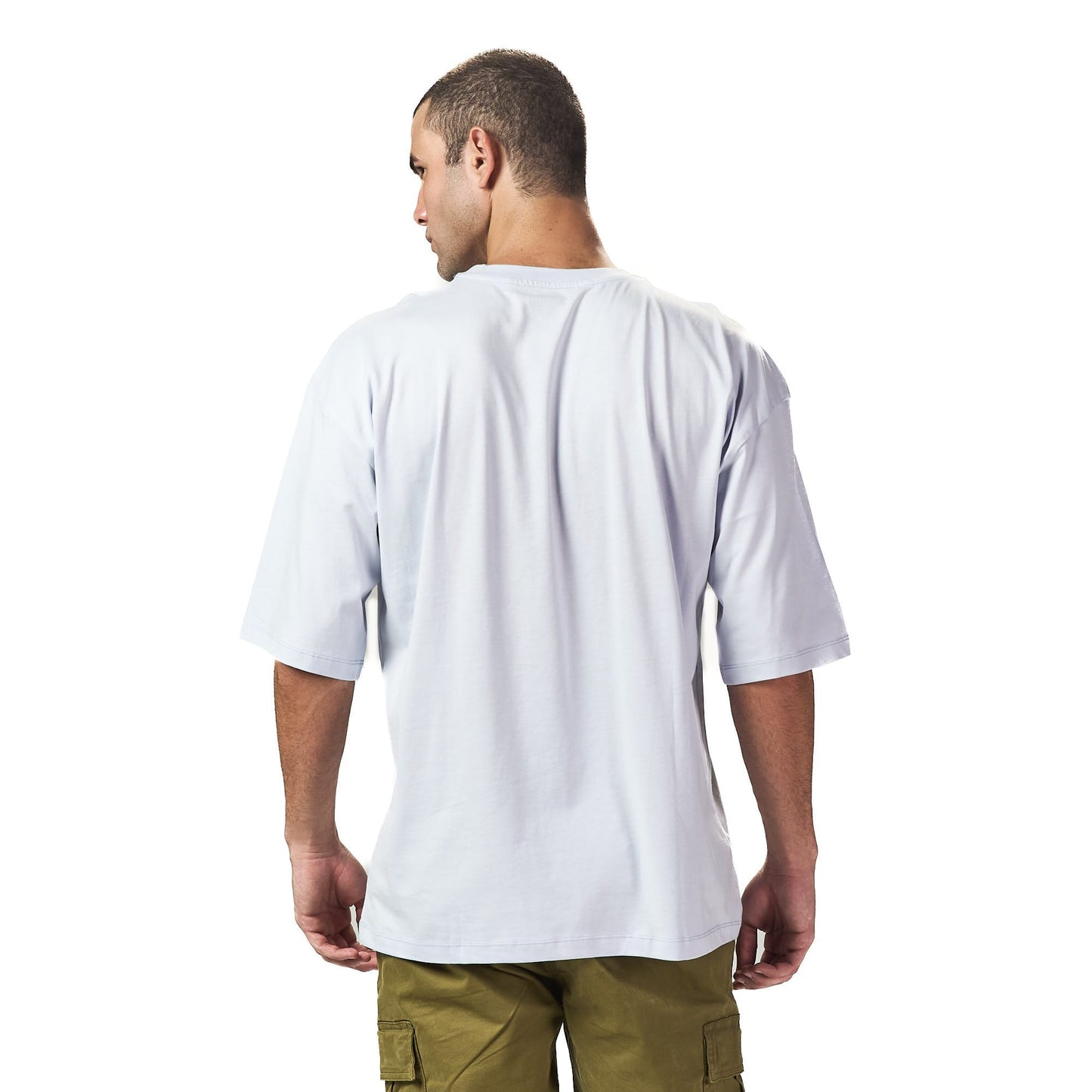One dollar bill grey oversized printed t shirt