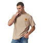 Arizona Beige Oversized Printed T shirt
