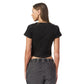 Washed black ribbed short Sleeveless basic body