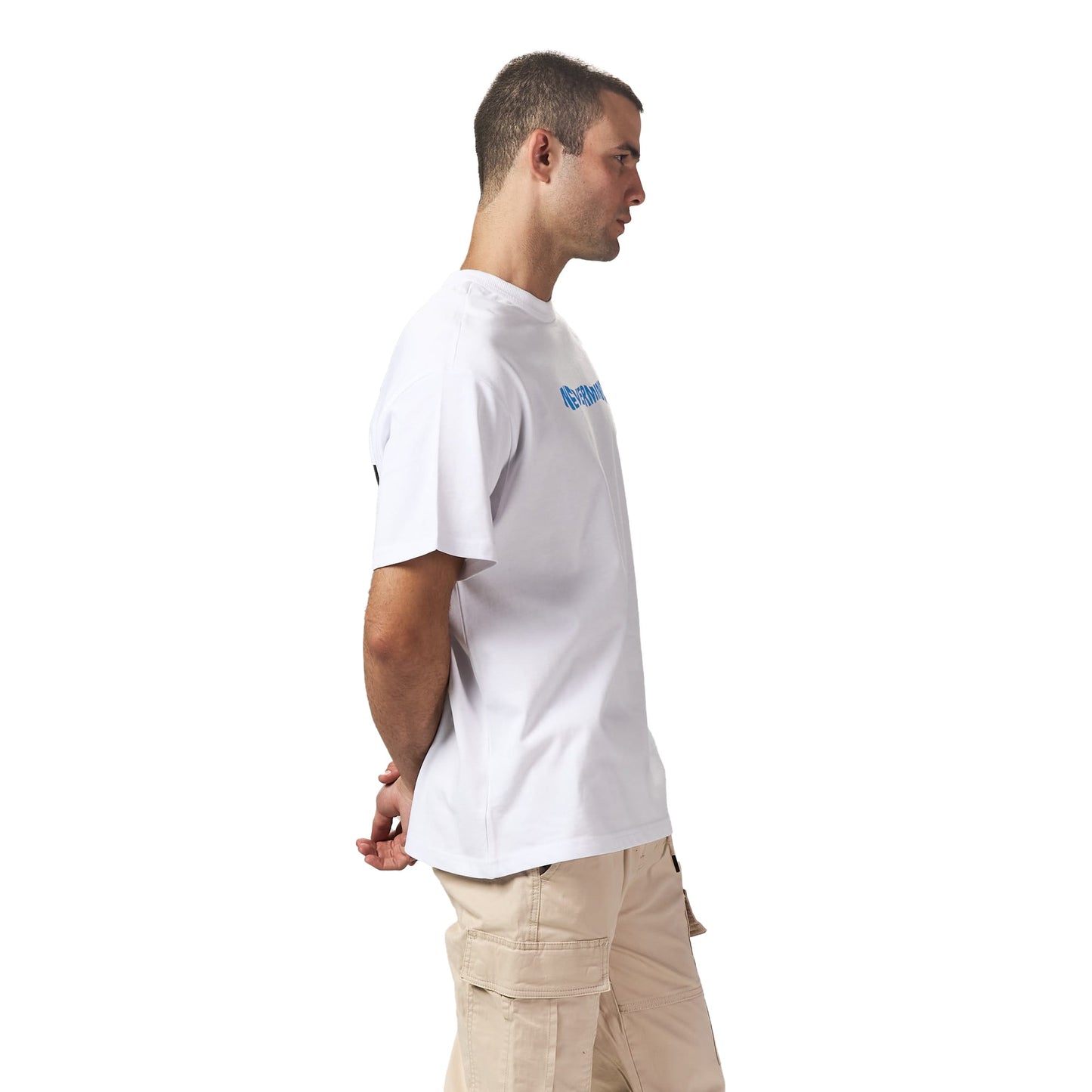 Never mind Oversized White T shirt