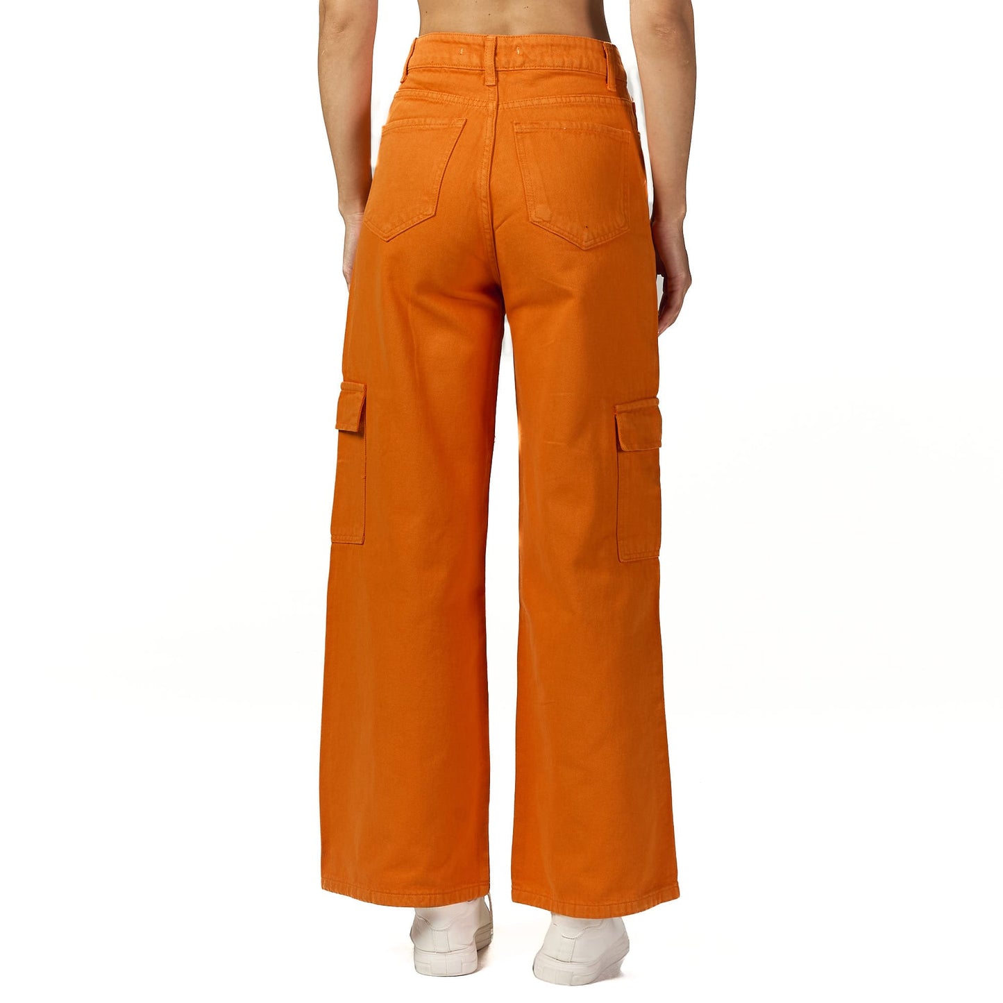 Orange Baggy Cargo Pant