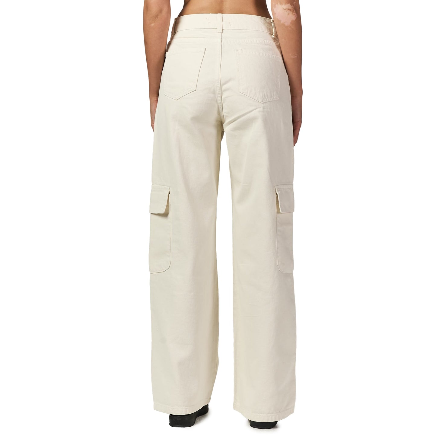 White Baggy Cargo Pants