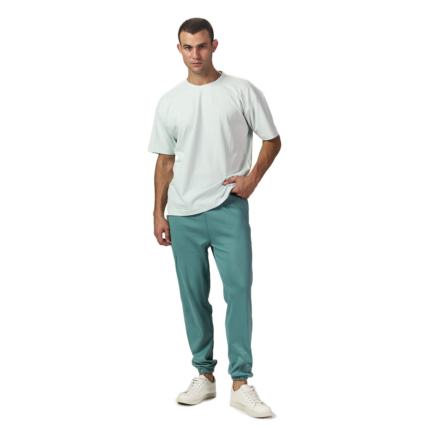Light sky blue oversized T shirt