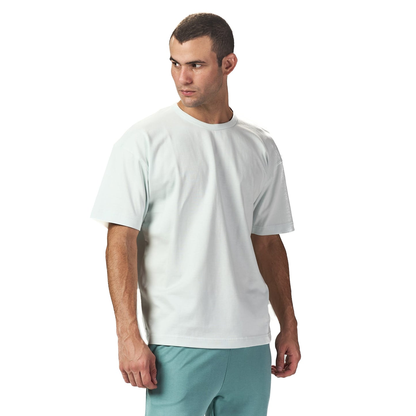 Light sky blue oversized T shirt