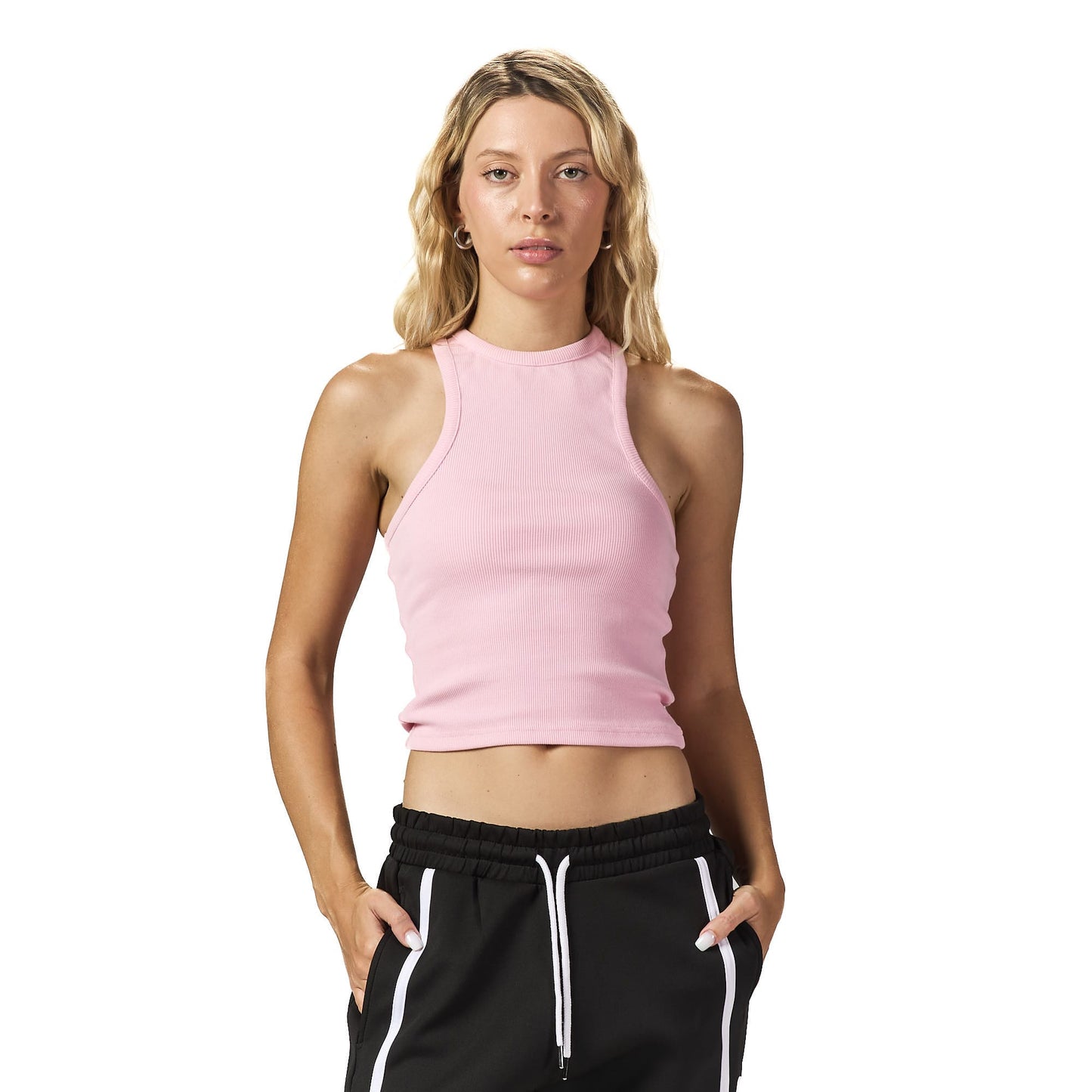 Pink sleeveless X body