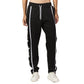 Woman Black side striped sweat pant