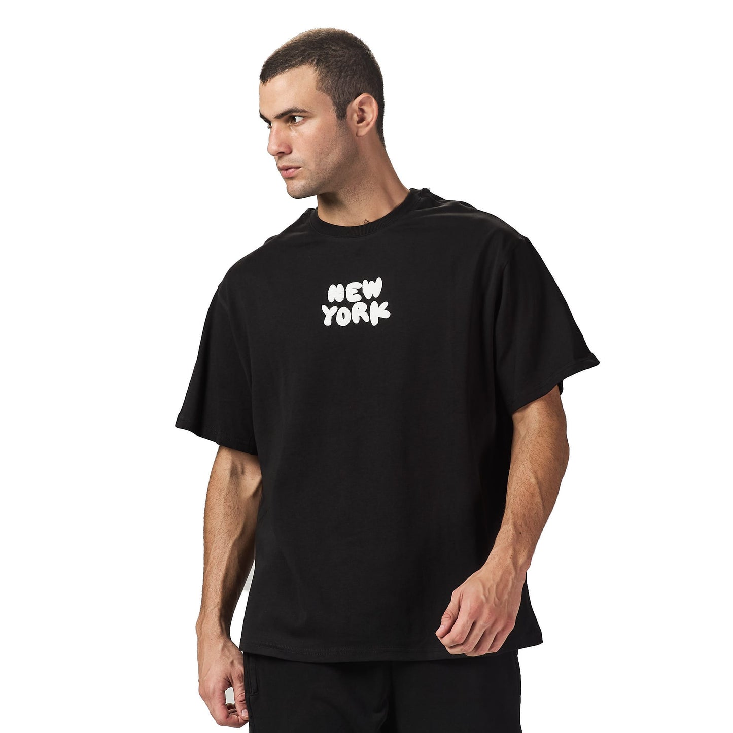 New York Black Oversized T-shirt