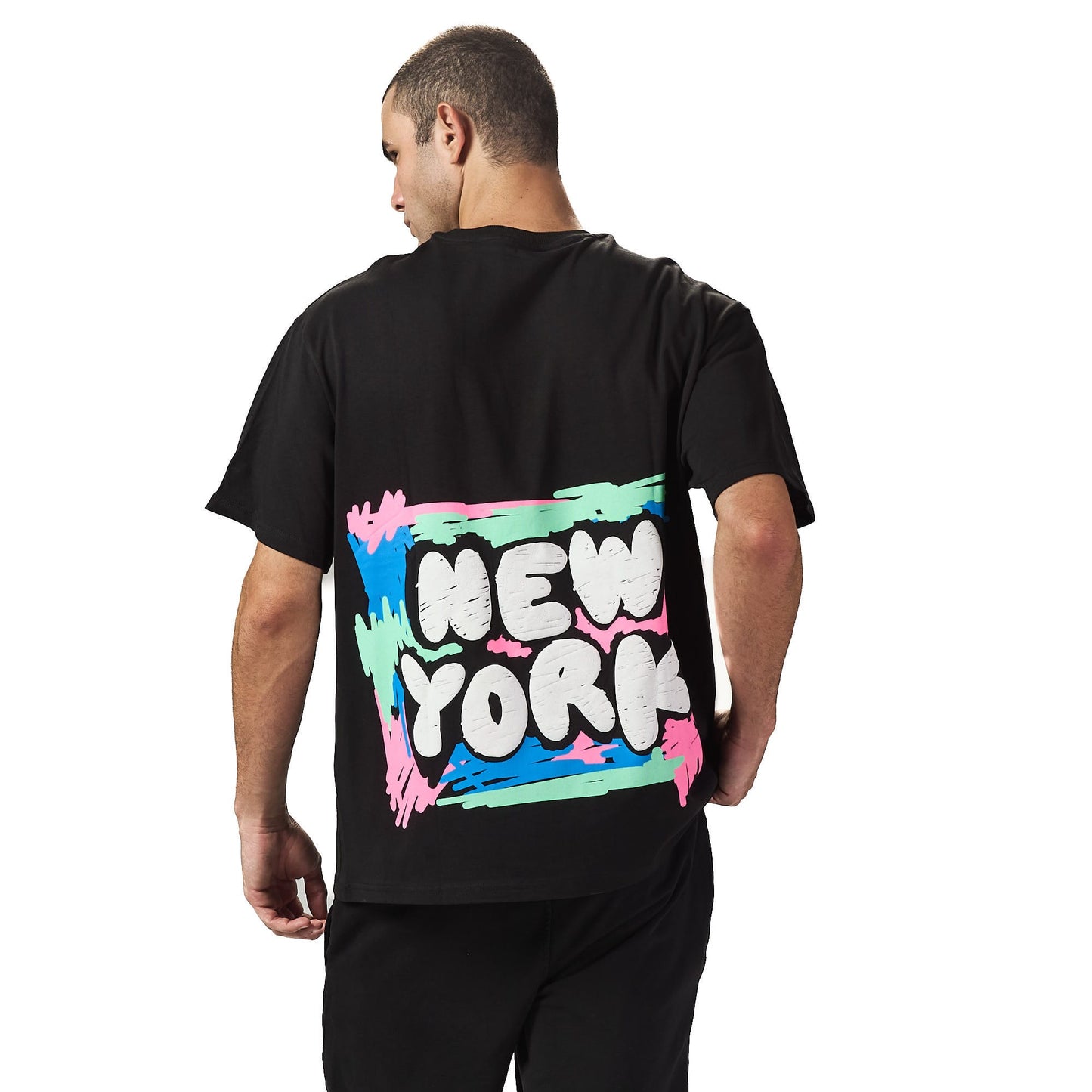 New York Black Oversized T-shirt