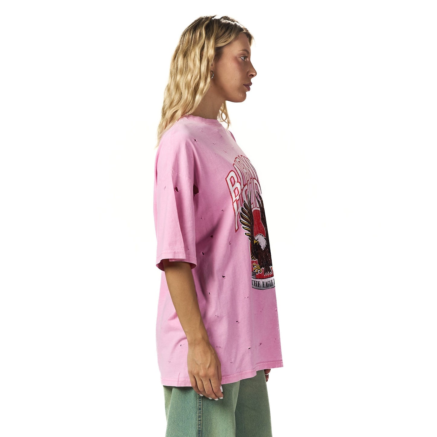 Burning Holliday Rose Oversized T shirt