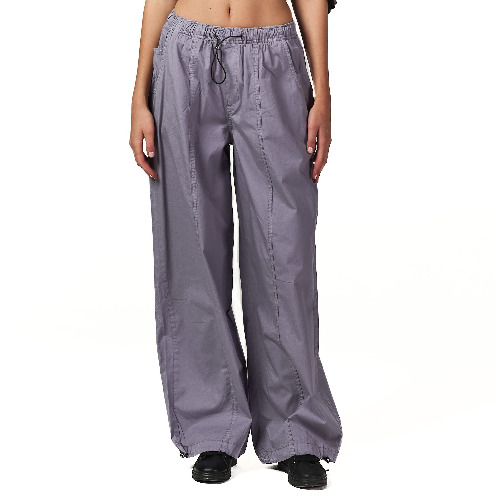 Grey parachute pant