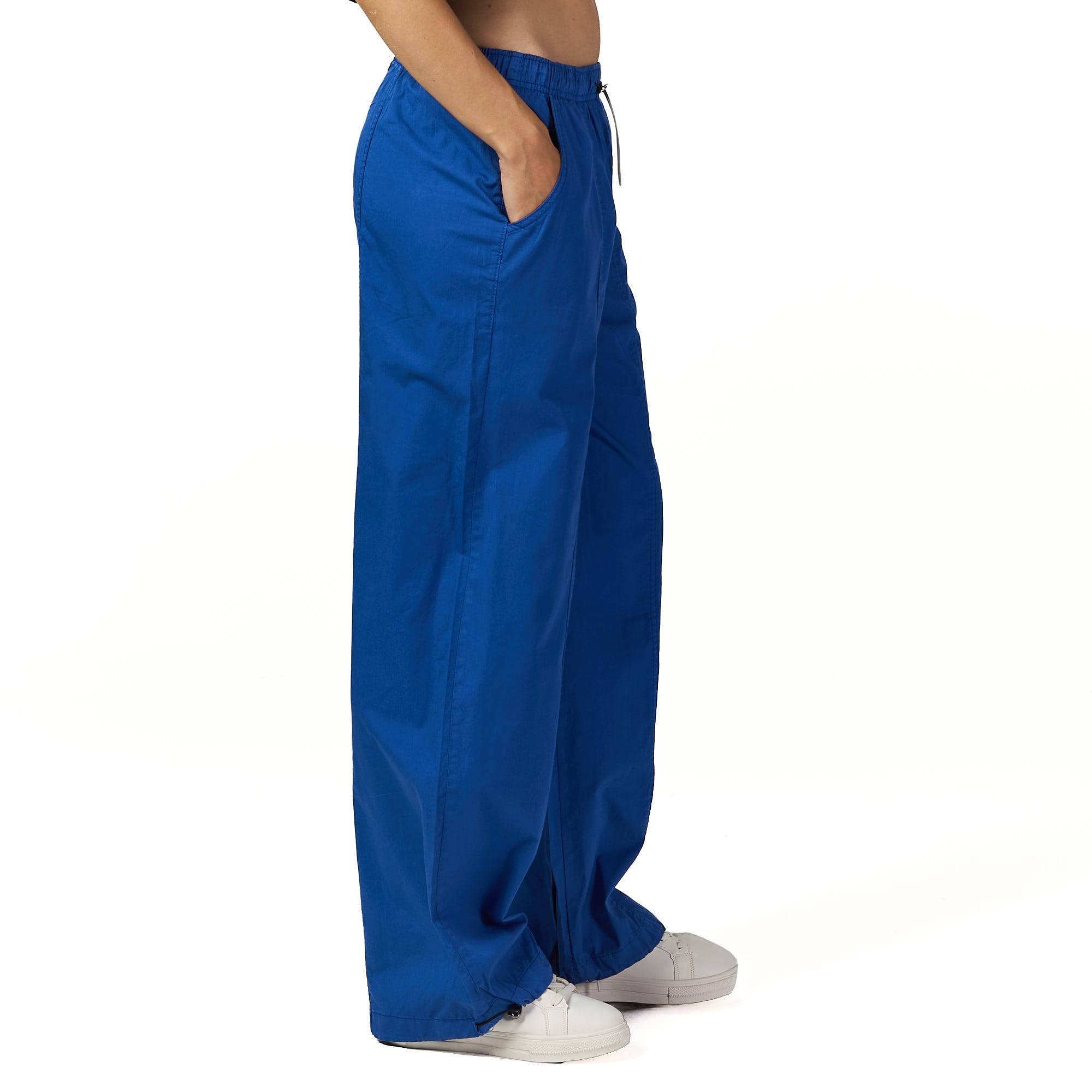 Blue parachute pant