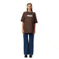 Mickey Mouse Brown Oversized Printed T-shirt