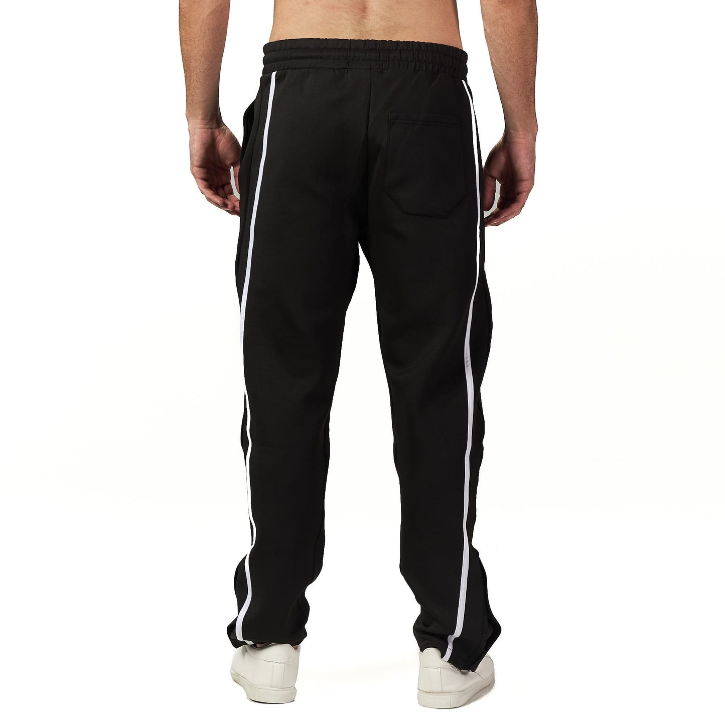 Black Side Striped Sweatpants