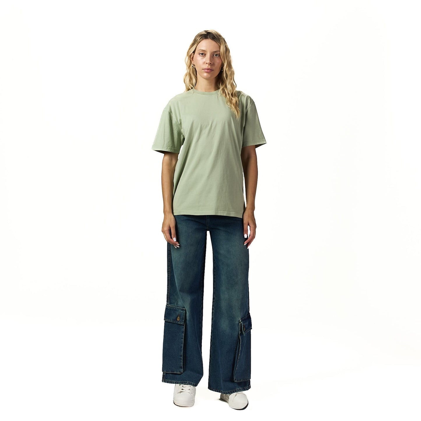 Blue front pocket jeans