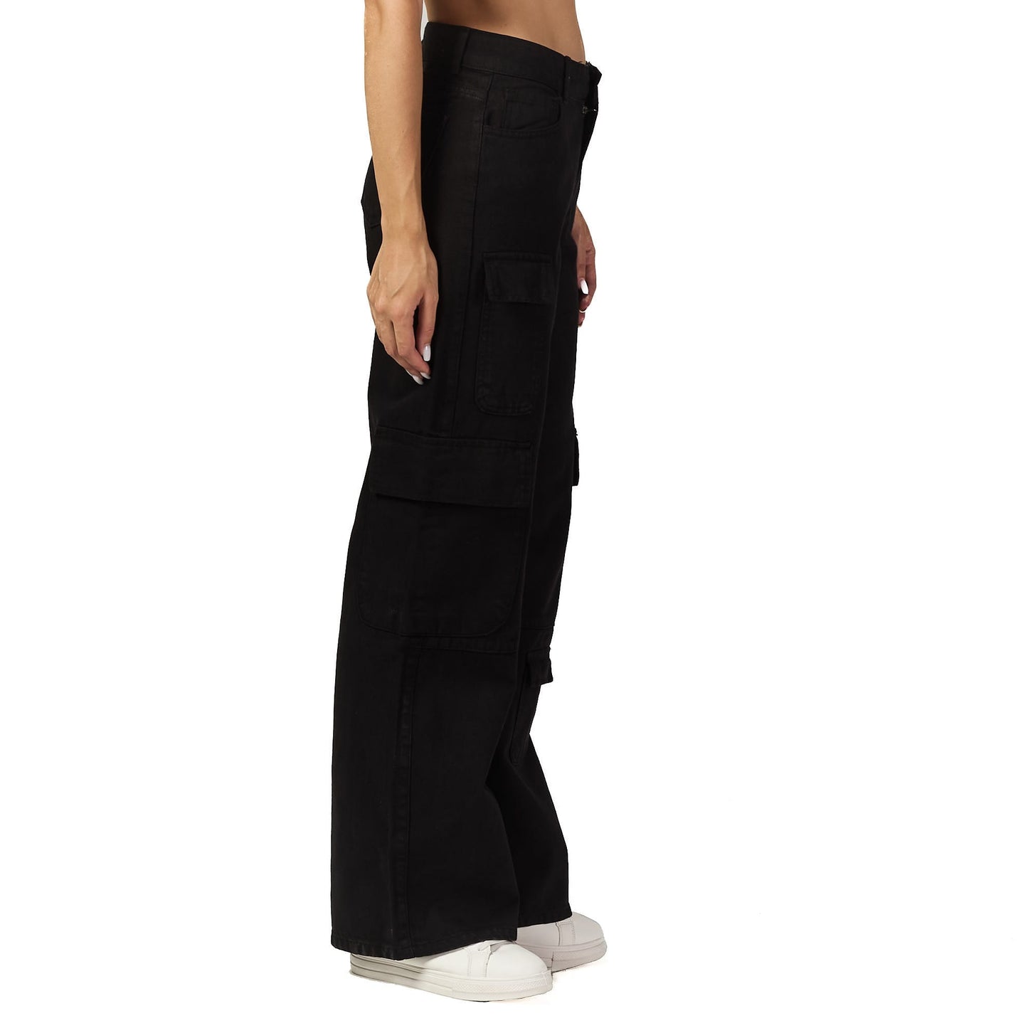 Black baggy cargo pant