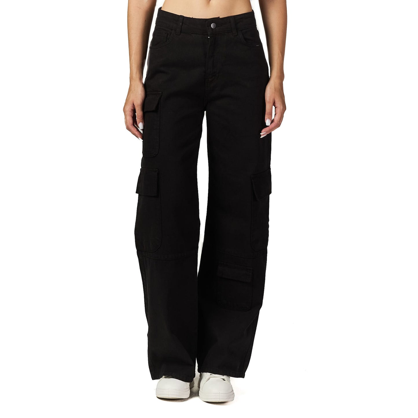 Black baggy cargo pant