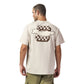 Racing beige oversized printed t shirt