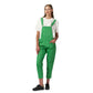 Green dungaree dress
