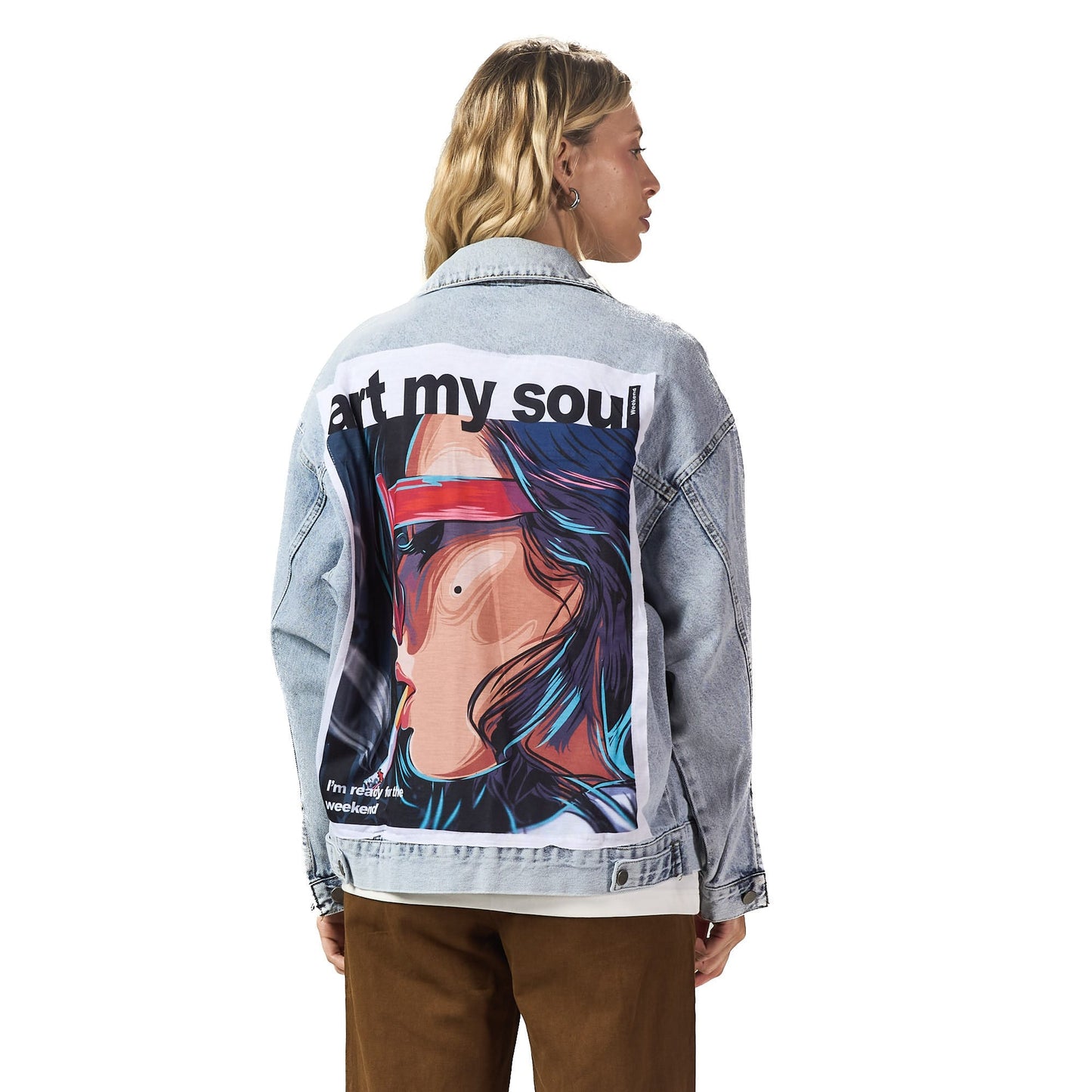 Art of my soul light blue jean denim