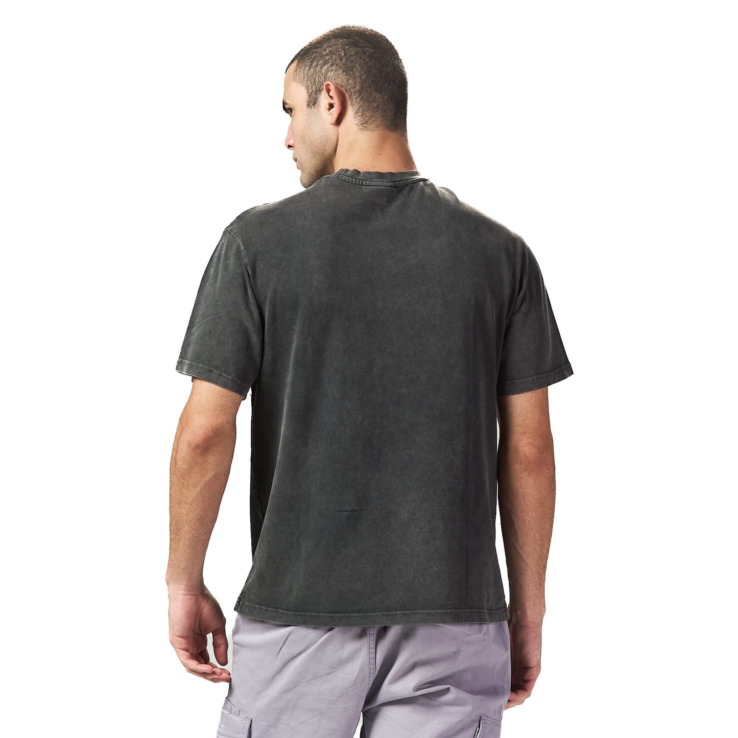 Mohammed Ali dark grey washed oversized t shirt