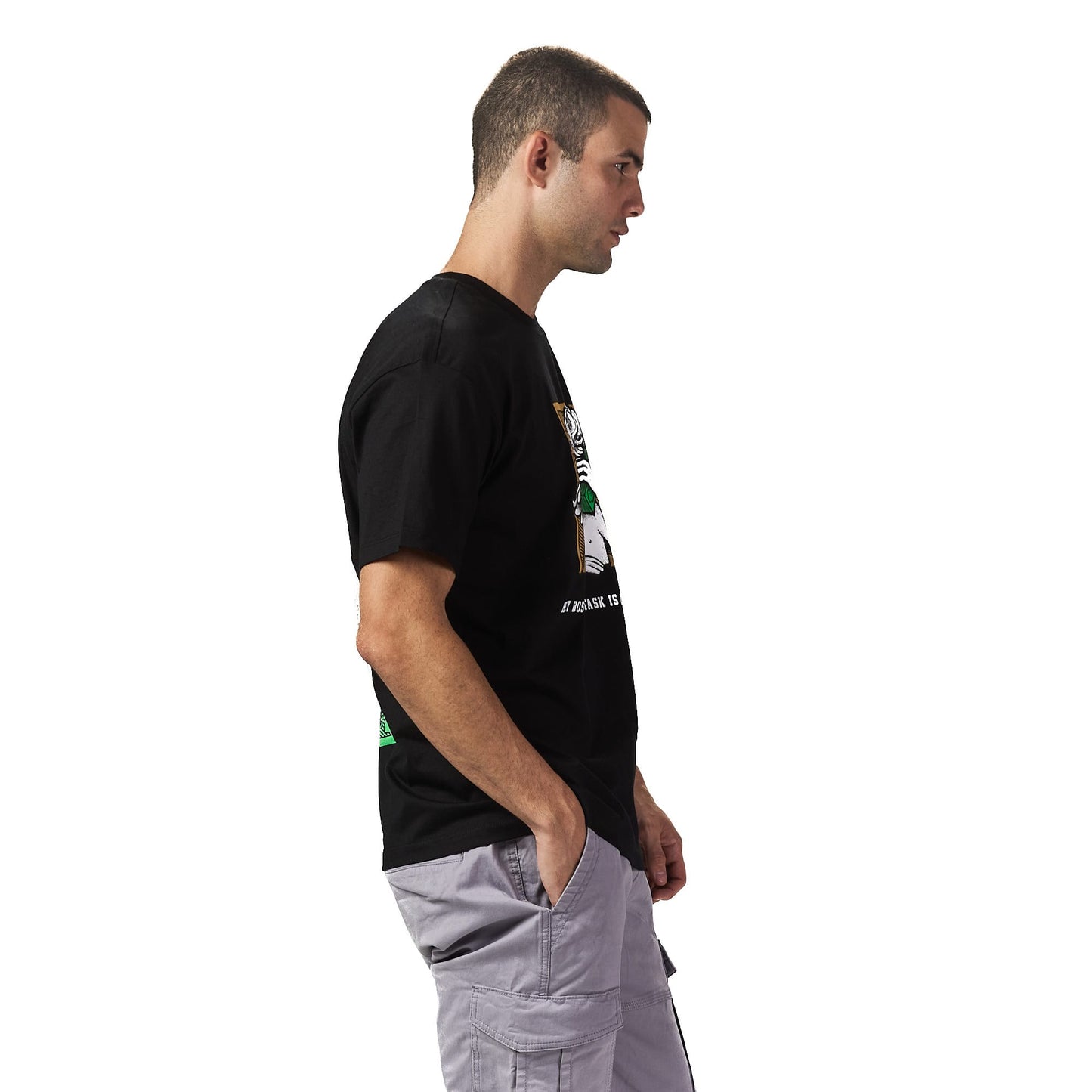 100 dollar bill black oversized printed t shirt