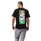 100 dollar bill black oversized printed t shirt